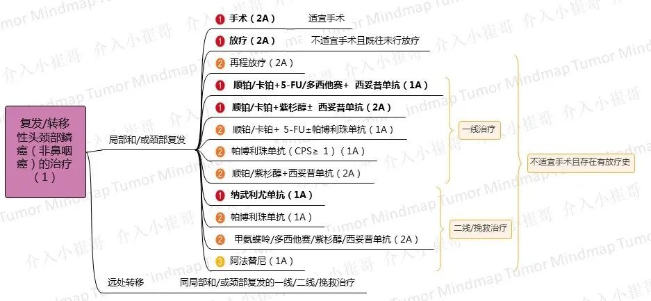 肿瘤思维导图22期|头颈部肿瘤csco2020诊疗指南