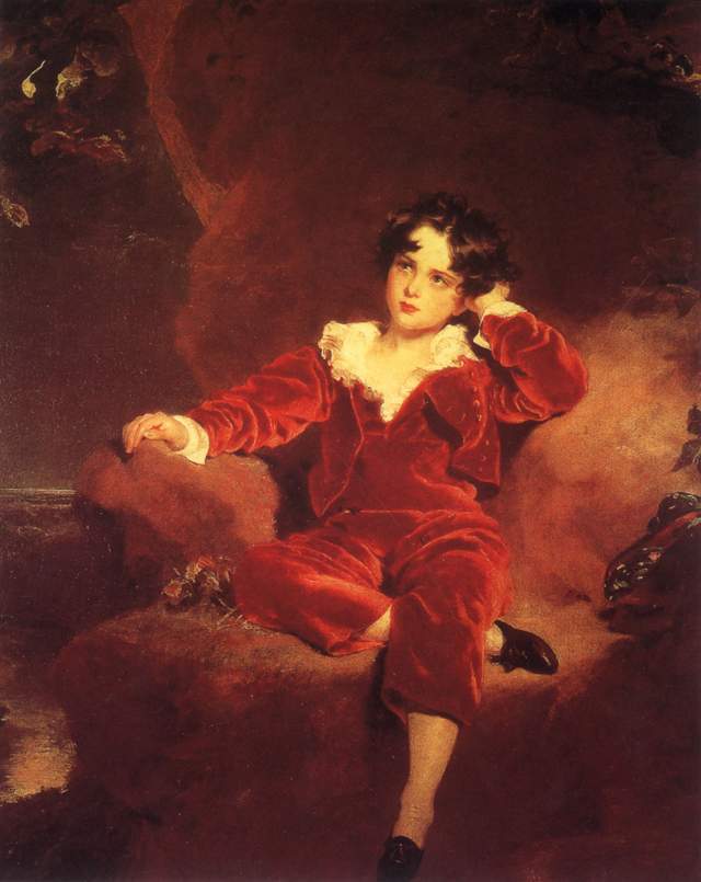 《红衣少年》与劳伦斯,欧洲名画