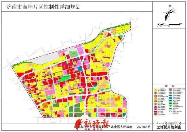 2月19日,济南市自然资源和规划局公布了多个片区的控制性详细规划