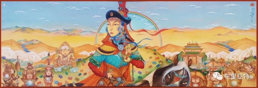 蒙古国90后画家创作绘画功力堪比大师级