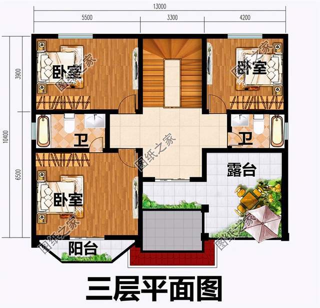 二层半别墅设计图