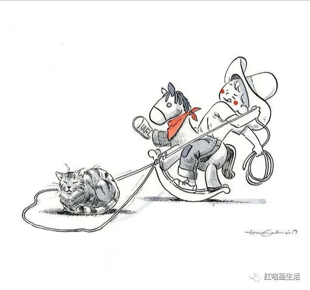 简笔画 | 街头趣事