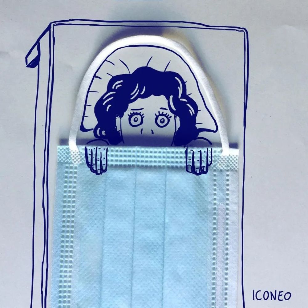 插画|国外大佬居然在口罩上玩涂鸦!