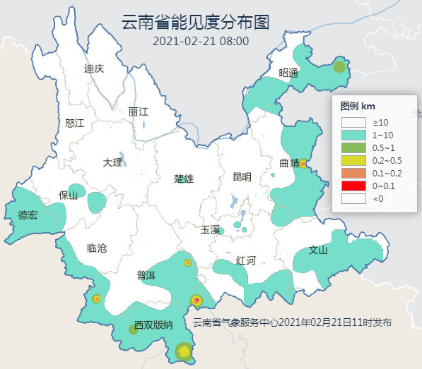 最大降雨为西盟县岳宋村(19.4毫米).