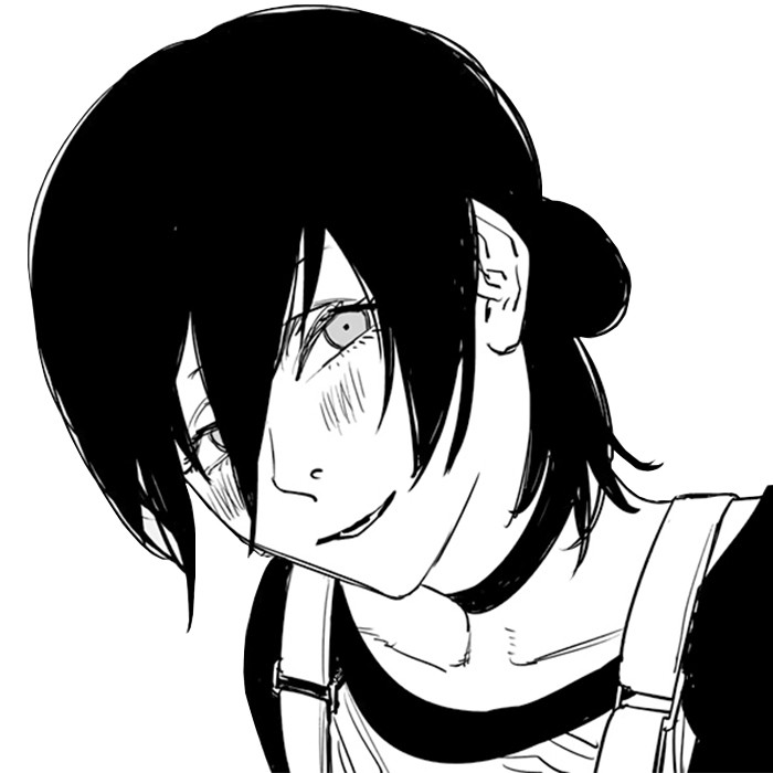 黑白漫画女头电锯人