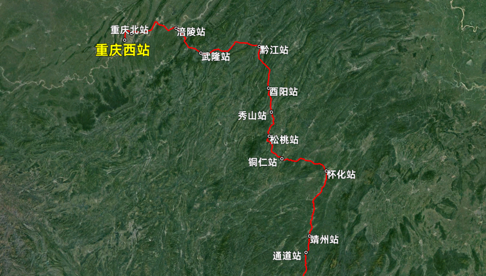 k837次列车线路图深圳西站到重庆西站