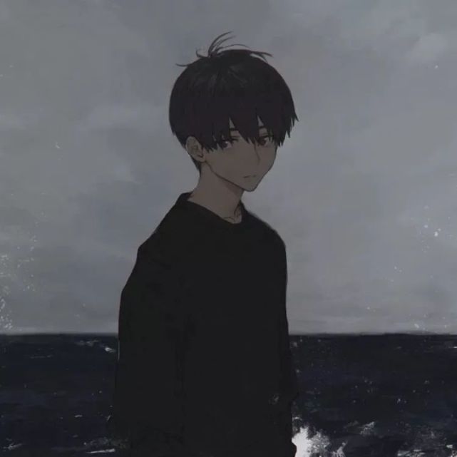 懂事的人连崩溃都会选好时间|动漫男头|黑白伤感