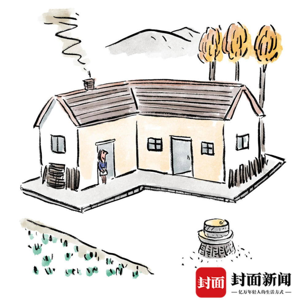 炊烟起了,我在门口等你.