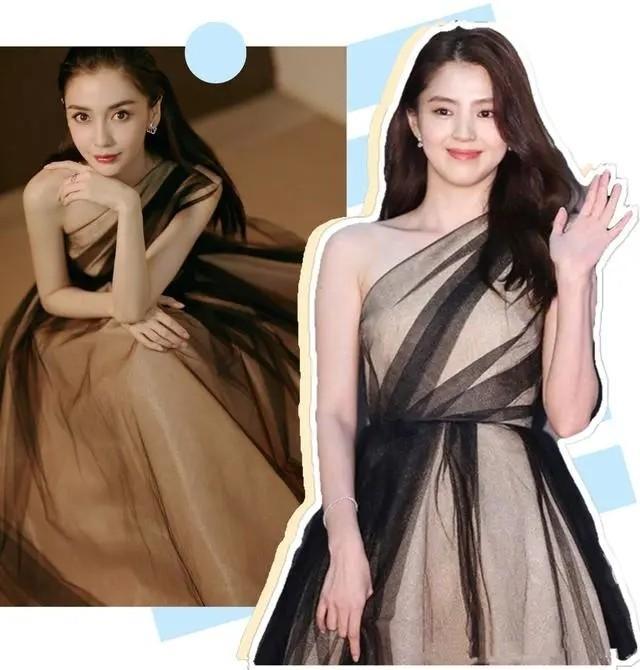 杨颖撞衫半个娱乐圈,连韩星都不怕,这次却输给了黄晓明前女友