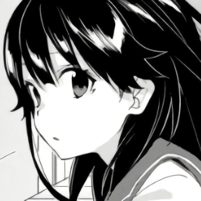 黑白漫画女生头像,哪个钟你意