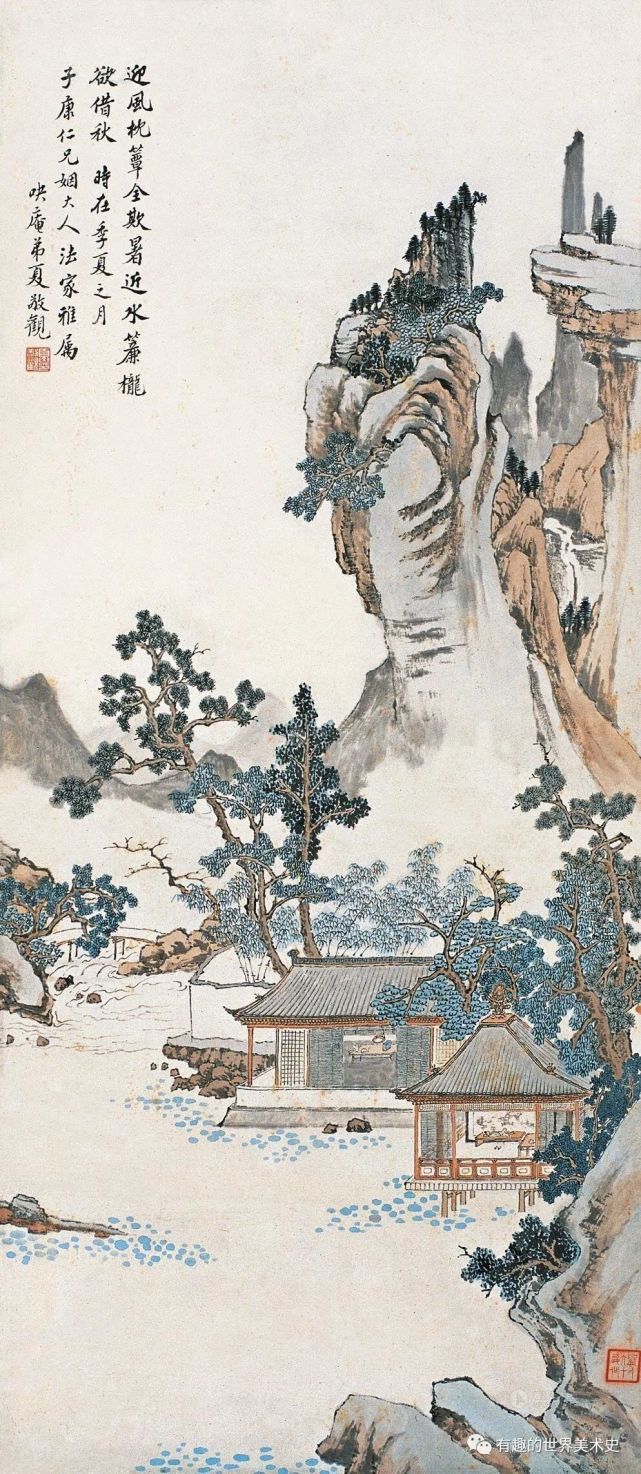 夏敬观山水画