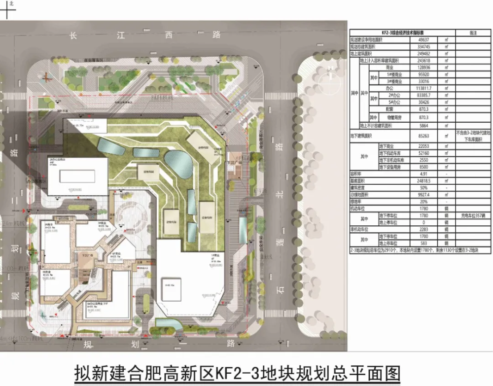 从合肥市自然资源和规划局获悉,龙湖cbd项目kf3-2地块与kf2-3地块