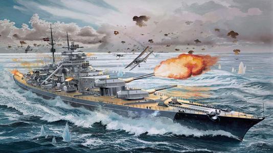 二战德国火力最强的战舰,被丘吉尔下令全力追杀,堪称二战传奇