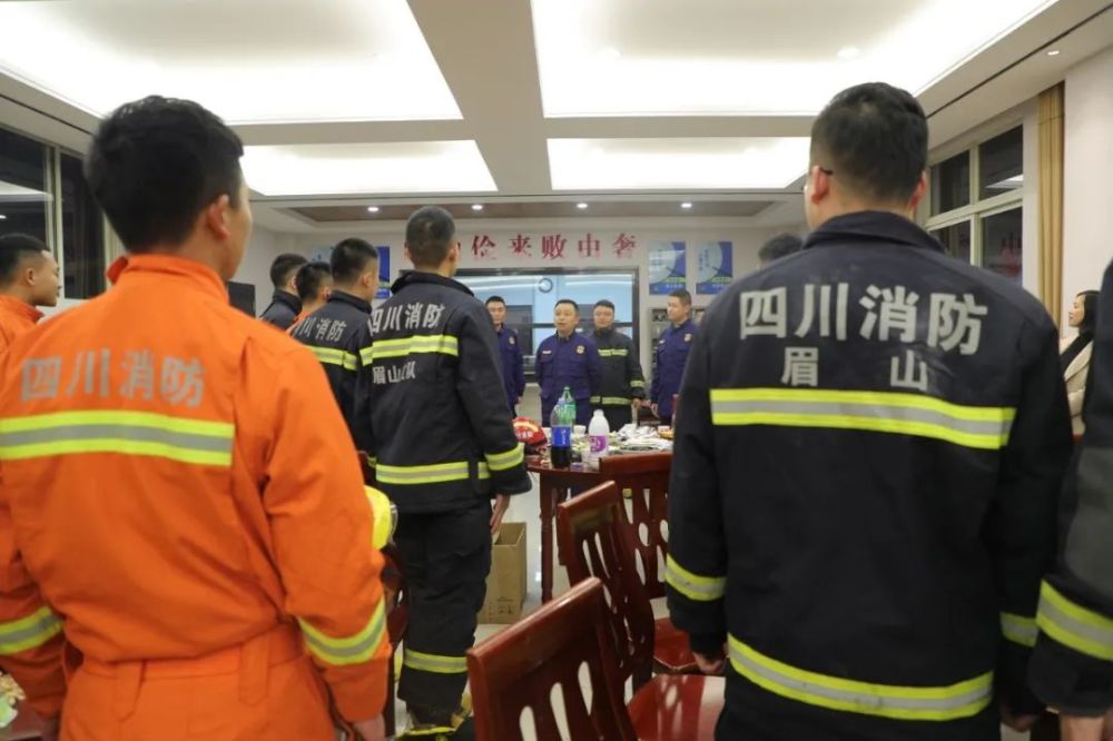 春节我在岗眉山消防圆满完成2021年春节期间消防安保任务