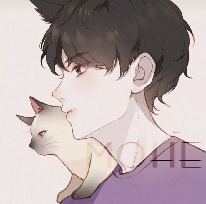 动漫男生头像:我闭上眼睛 听见来年的春天