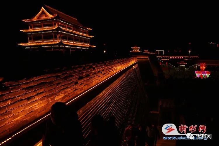 忻州古城夜景醉人