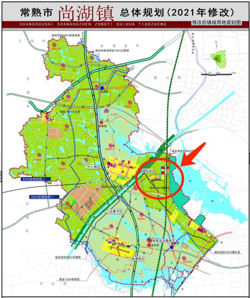 南湖苑二区,张公桥小区等 从尚湖镇的2021年总体规划来看,常熟通苏嘉