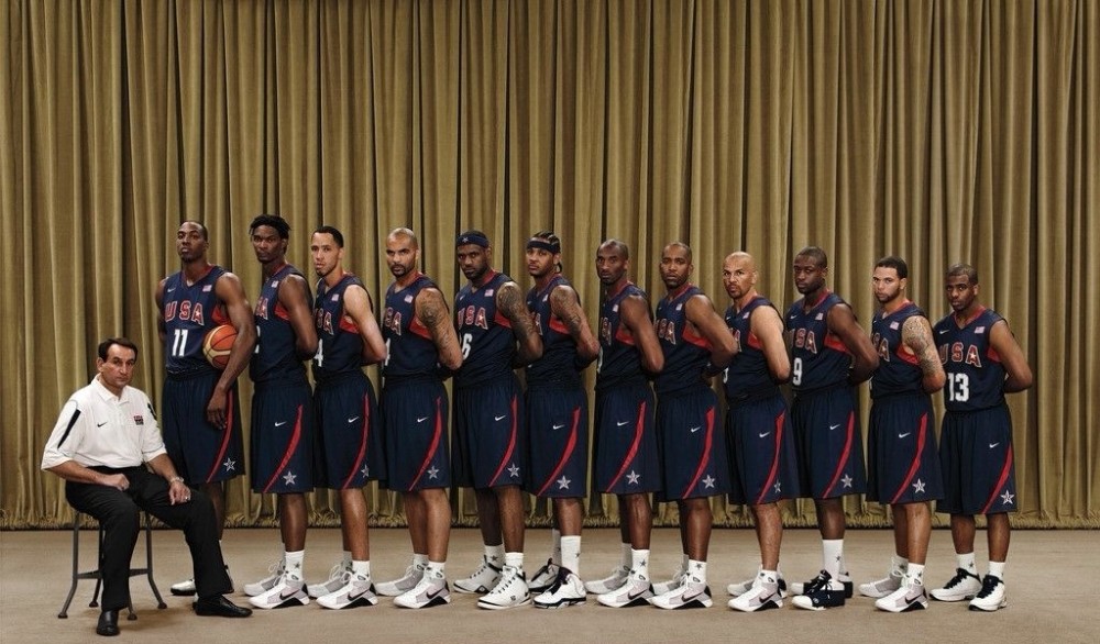 2008年北京奥运会美国梦八队五位首发是谁各自现状如何
