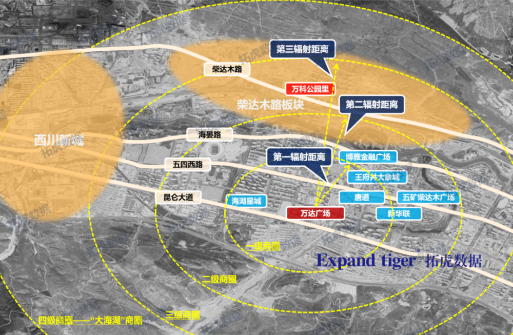 西川新城崛起,促使"大海湖商圈"加速形成