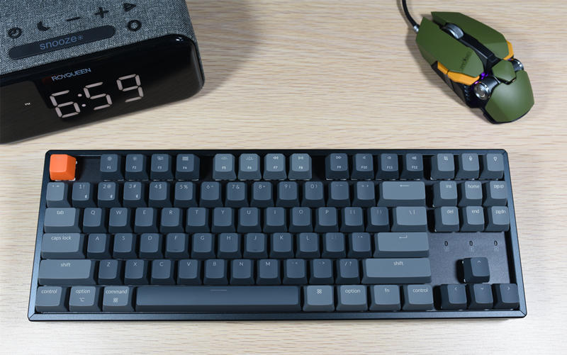 视觉与手感兼具-keychron k8蓝牙双模rgb机械键盘