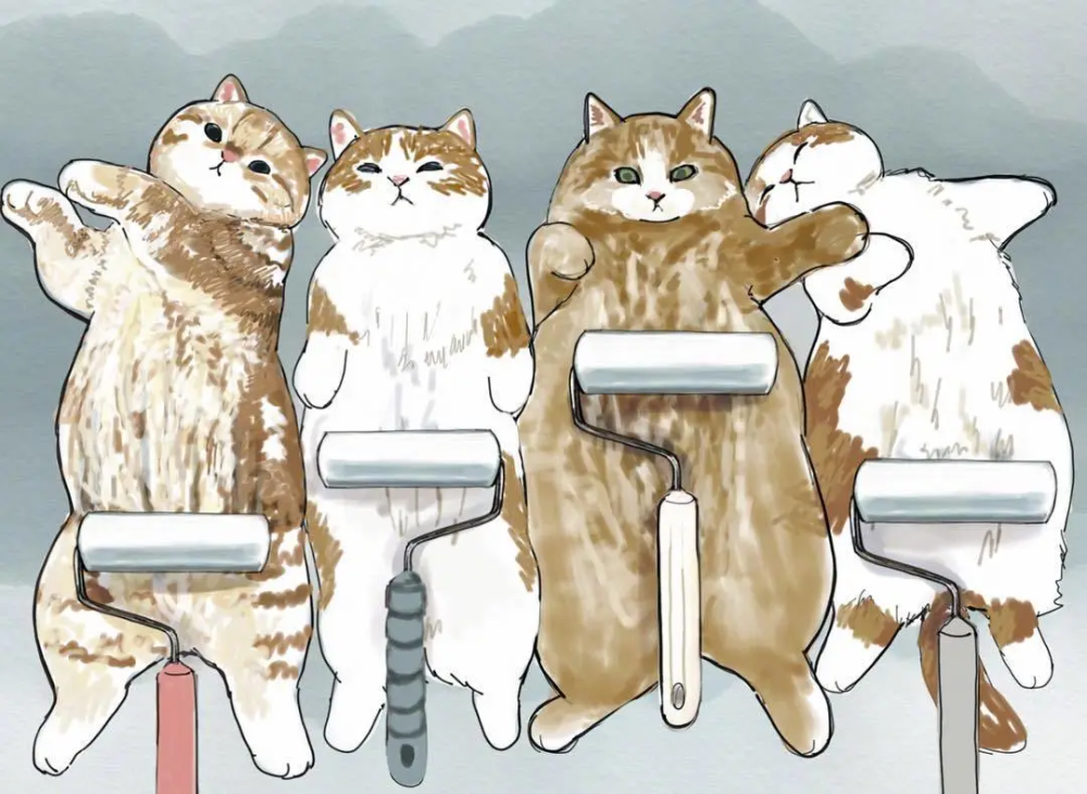 日本画师靠一组社畜猫咪插画爆红网友太真实了