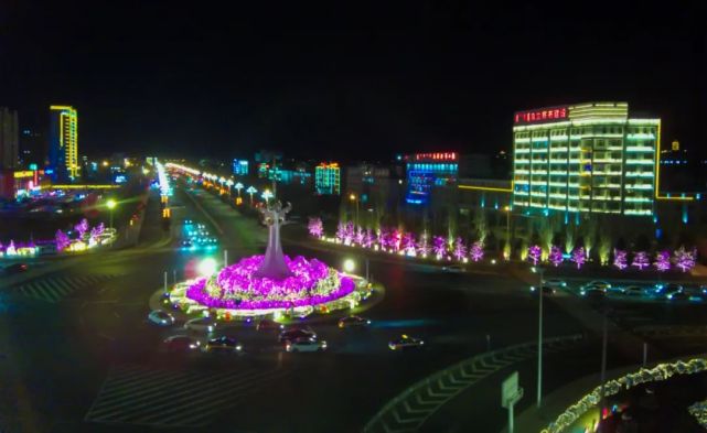 春节61集宁61夜景|中心广场|集宁区|夜景