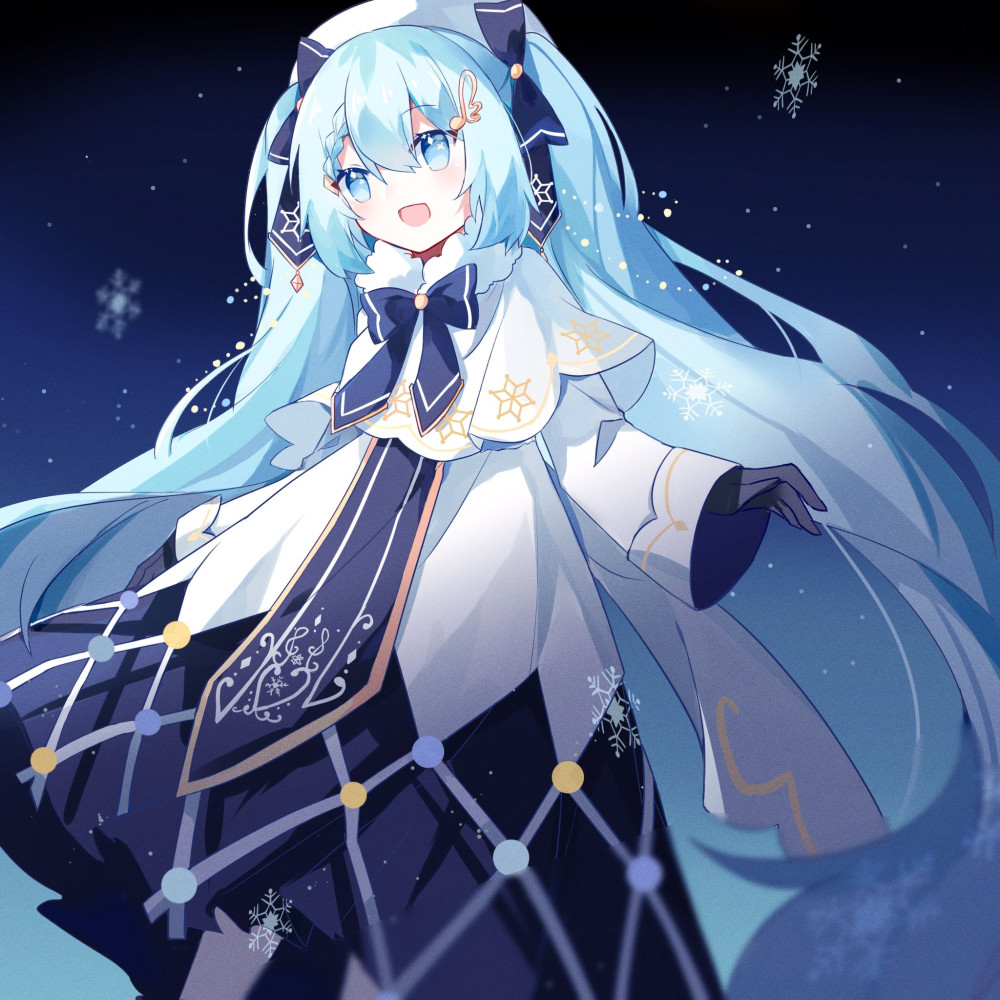 初音未来雪初音白色的世界