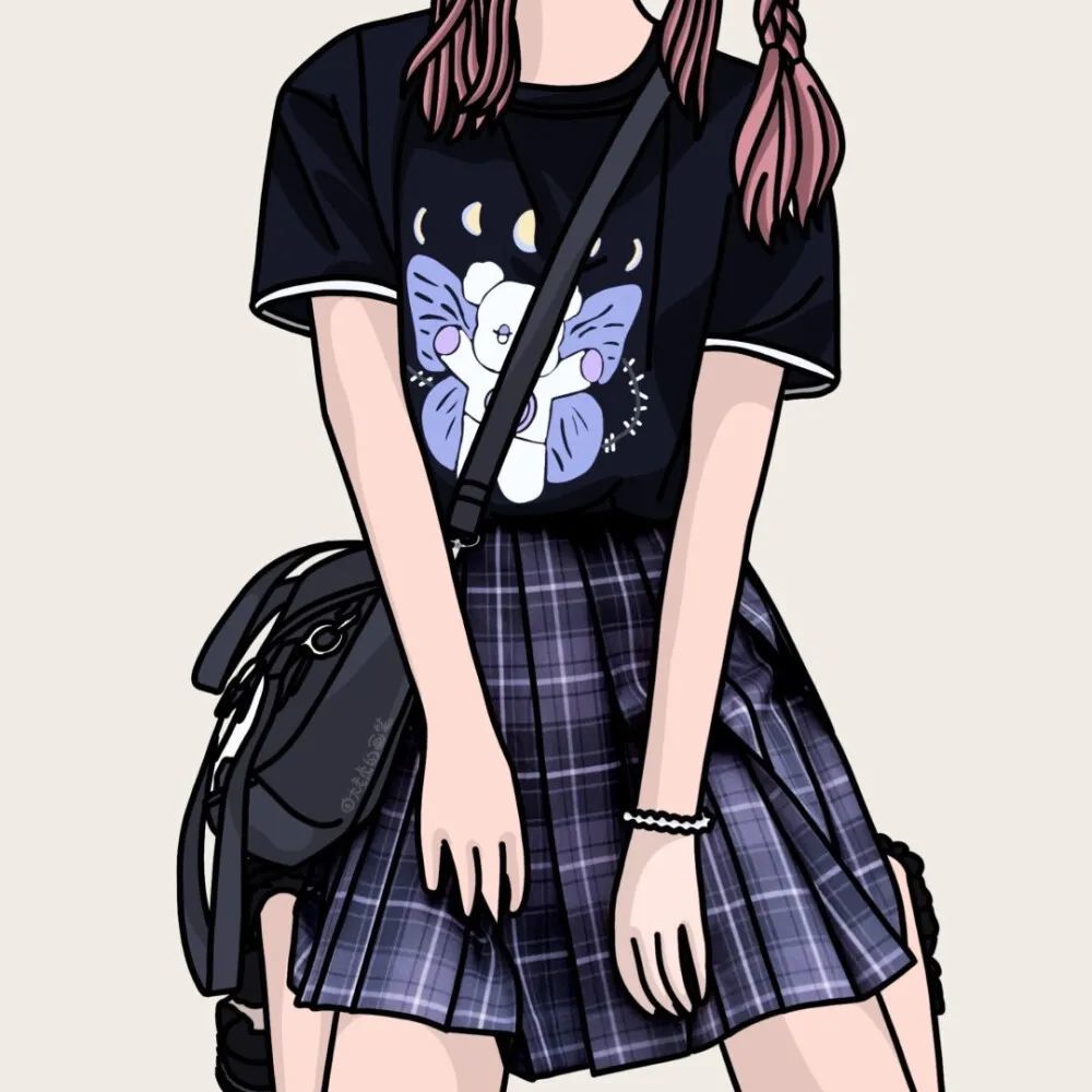 日常jk女孩手绘头像 | 姐妹多人 | 闺蜜团头 | 部位头像