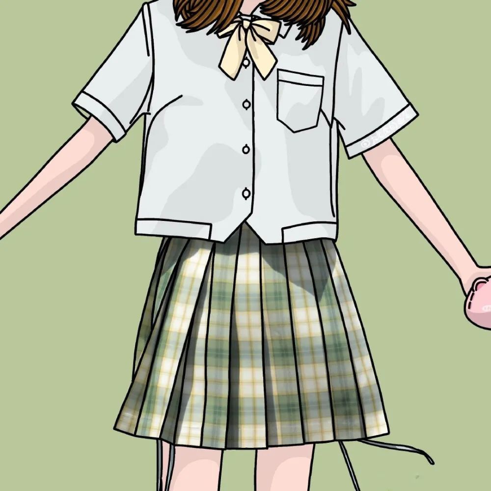 日常jk女孩手绘头像 | 姐妹多人 | 闺蜜团头 | 部位头像
