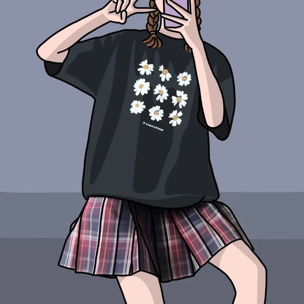 日常jk女孩手绘头像 | 姐妹多人 | 闺蜜团头 | 部位头像