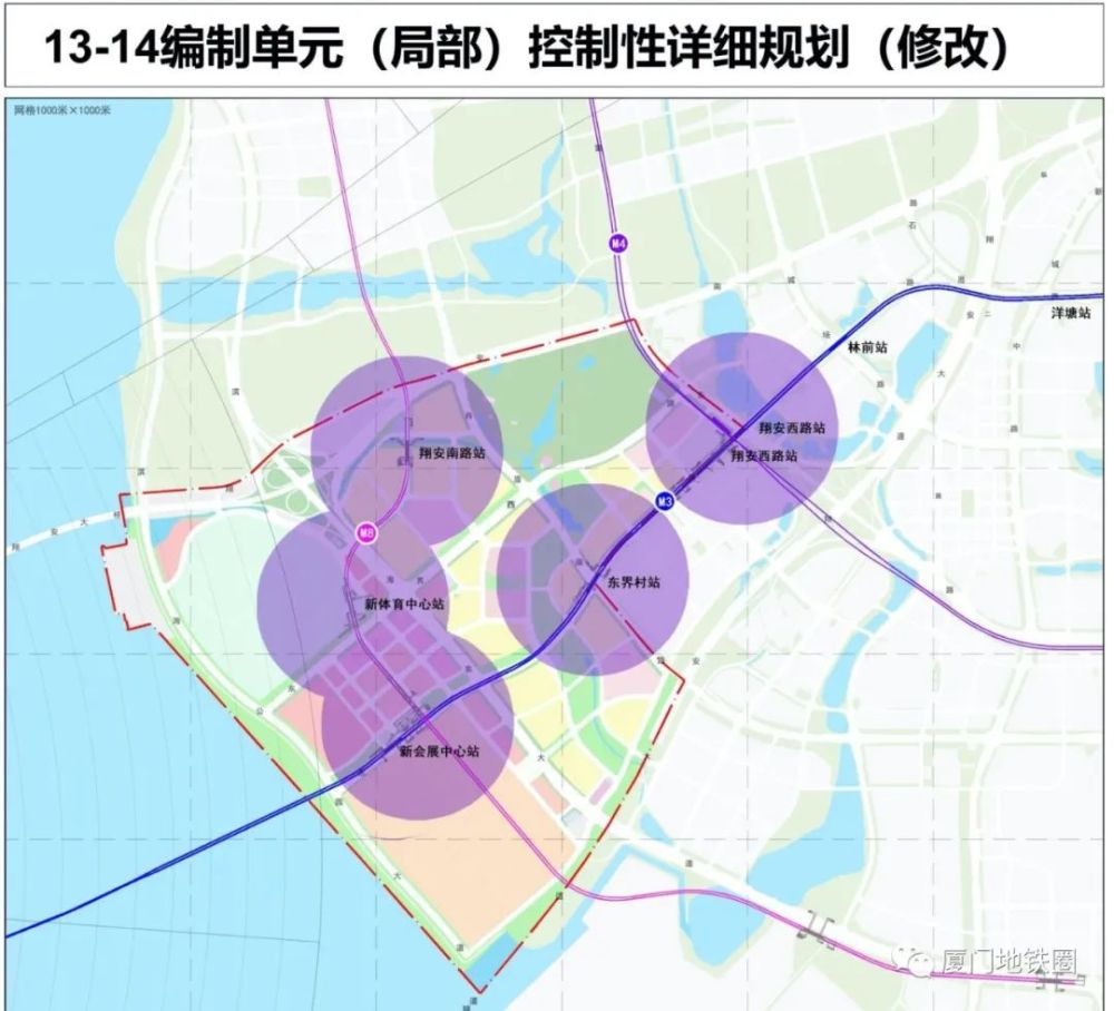 串联同安滨海新城核心区银创之谷,规划东部市级中心,东部体育会展新城