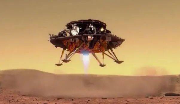 我国首次！天问一号着陆器成功降落火星，还带去了祝融号火星车