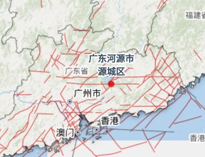 地震台发布信息,2月24日上午8时48分,河源市源城区源南镇新丰江大坝