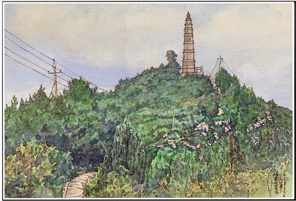 画家高志军钢笔淡彩绘画作品——(大美山西)