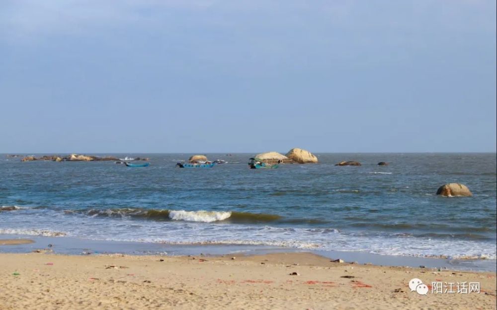 阳江市雅韶镇石塘海湾,纯天然美景