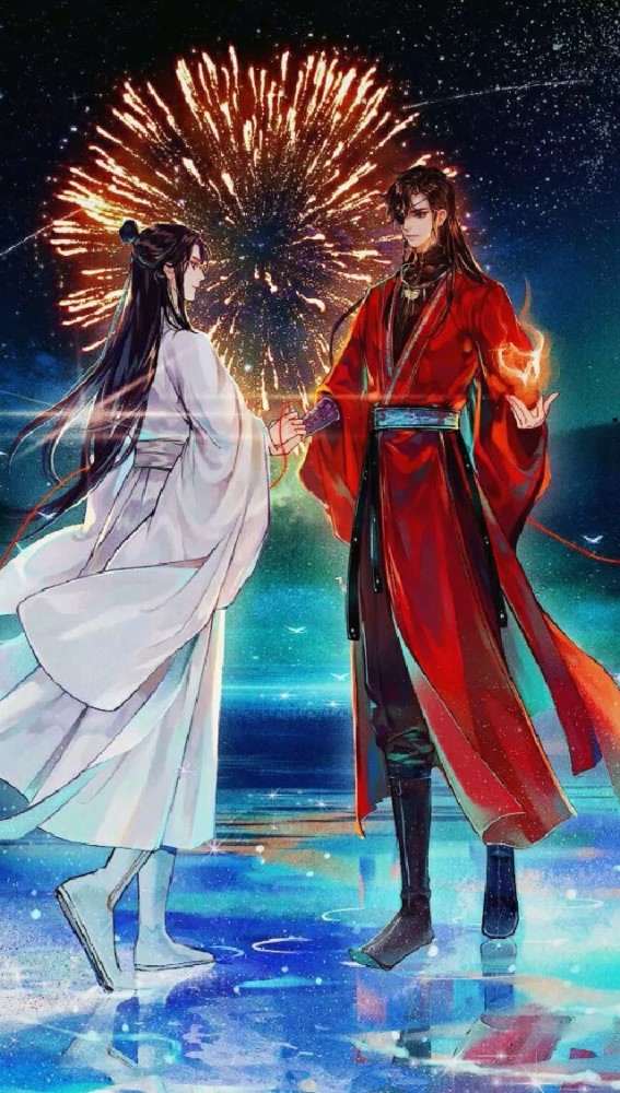 天官赐福—高清双人套餐壁纸,最后一张太可爱了!花城谢怜