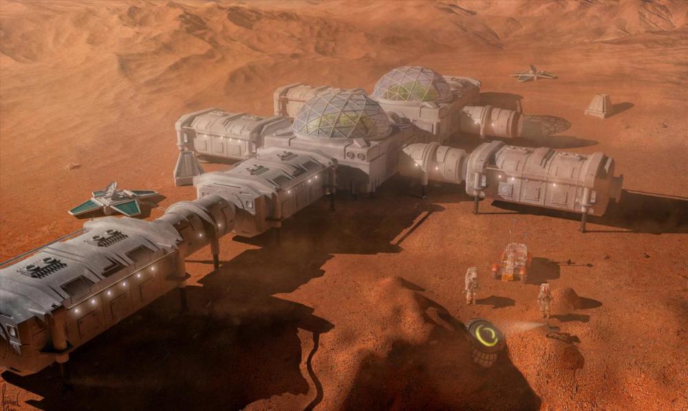 未来的火星基地
