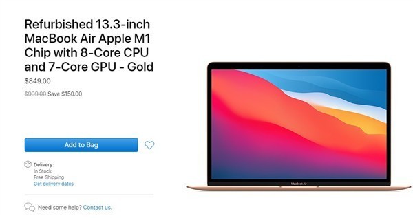 苹果M1版MacBook Air降价：便宜近千元-腾讯新闻