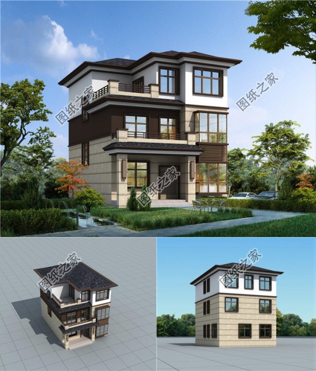 2021年新款中式别墅图,古典耐看,回村建一栋家族兴旺