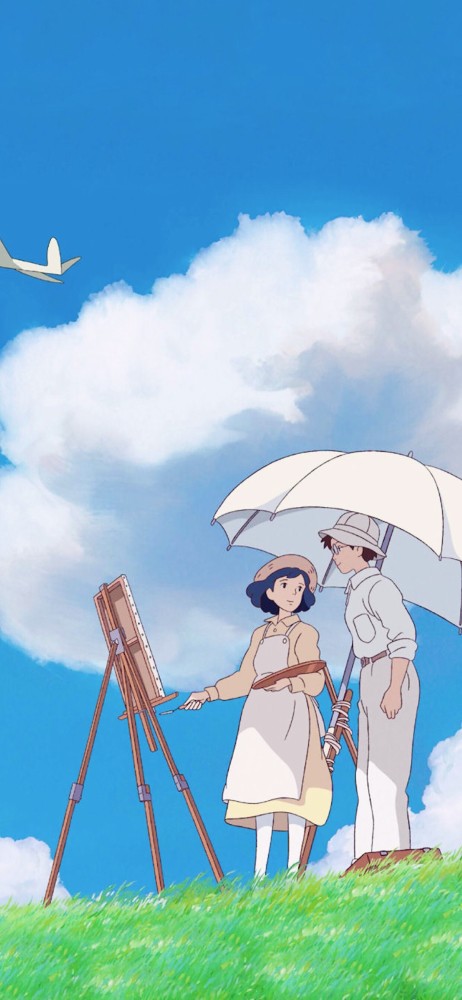壁纸|宫崎骏动漫背景图:起风了,唯有努力生存