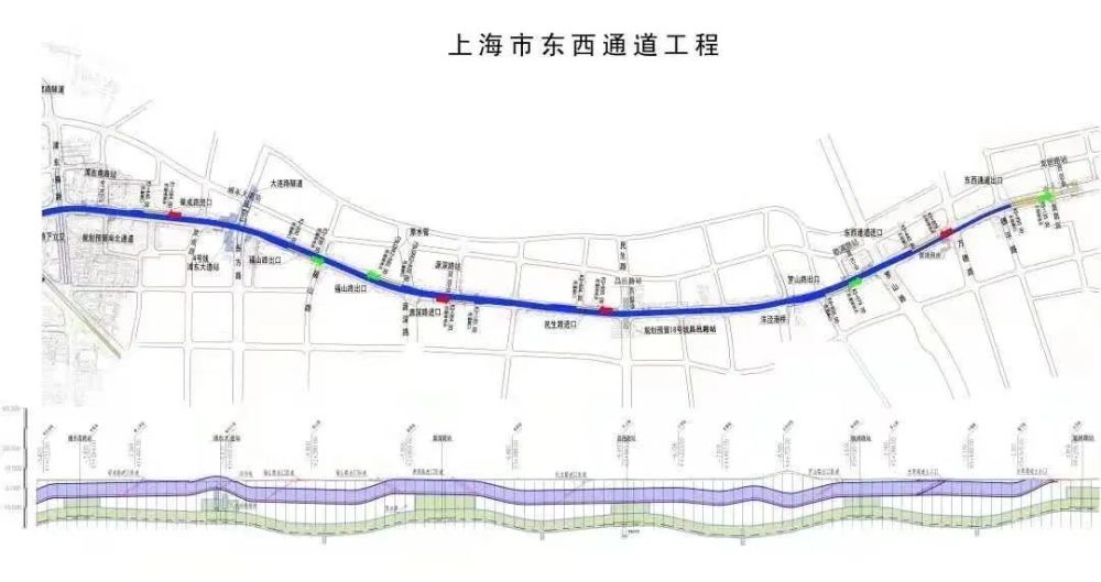 浦东大道今年将逐步恢复至双向6车道,东西通道地下隧道计划明年6月