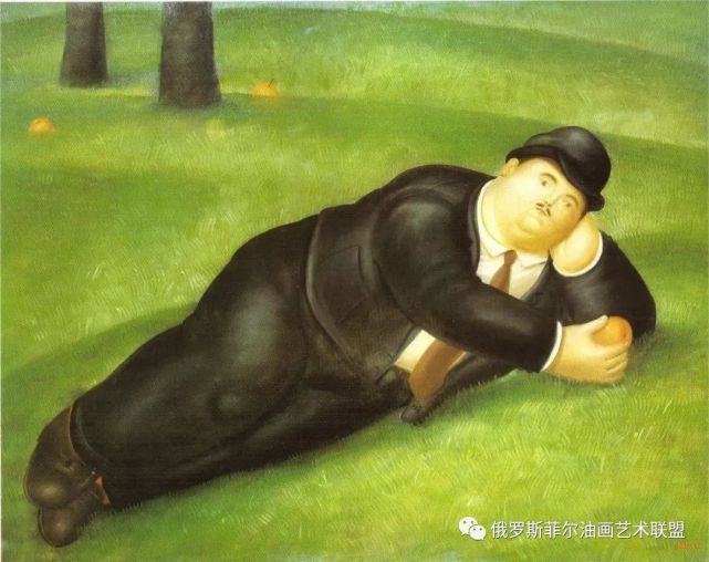哥伦比亚著名雕塑家,画家费尔南多·波特罗诙谐幽默的
