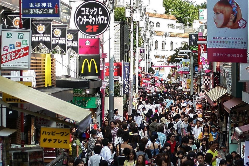 日本东京takeshita商业街,全球房租最贵的地方之一.(icphoto/图)