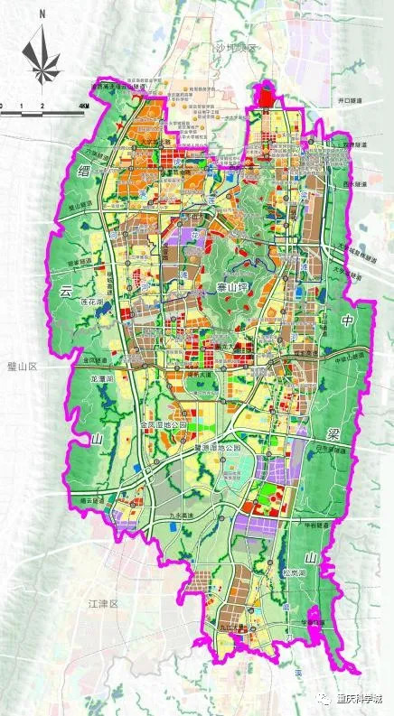 从学校落子的位置来看, 重庆巴蜀科学城中学位于大学城南路,大学城