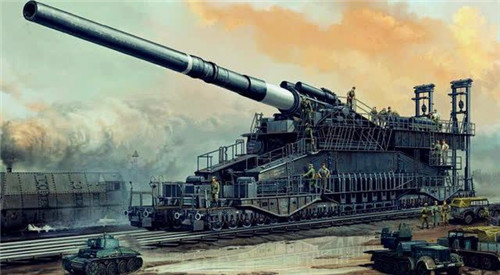 古斯塔夫列车炮:6发炮弹打废一个苏联要塞,操纵一台炮