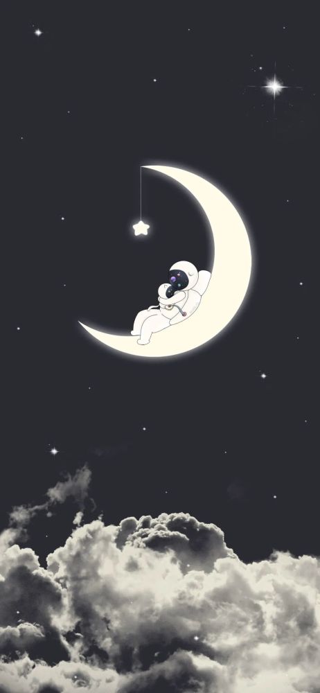 超可爱宇航员星空壁纸|手机壁纸