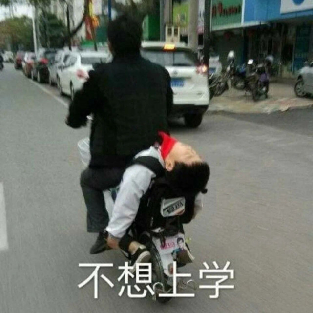 表情包:我是自愿上学的!