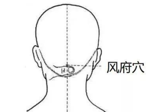 四指并拢,放于后颈部,左右交替自翳风穴经风池穴到风府穴来回按摩