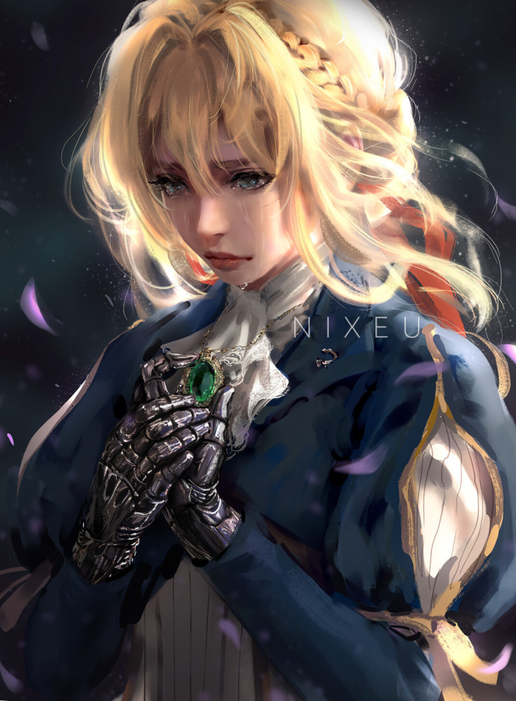 薇尔莉特和忍姐姐也太好看了吧!:画师nixeu插画作品