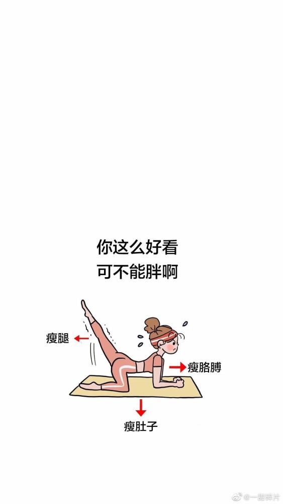 一组激励自己减肥的文字壁纸,快偷偷收藏起来